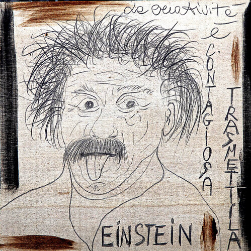 Albert Einstein di sergio carlacchiani, Pittura in vendita su Singulart