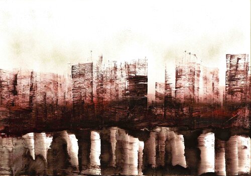 Muri contro vento by sergio carlacchiani, Painting for Sale on Singulart