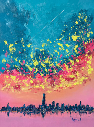 Sunset Euphoria 01 di jeongrock Heo, Pittura in vendita su Singulart