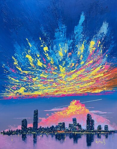 Sunset Euphoria 04 von jeongrock Heo, Malerei kaufen auf Singulart