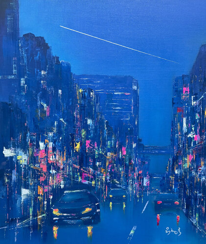 On my way home 21 by jeongrock Heo, Painting for Sale on Singulart
