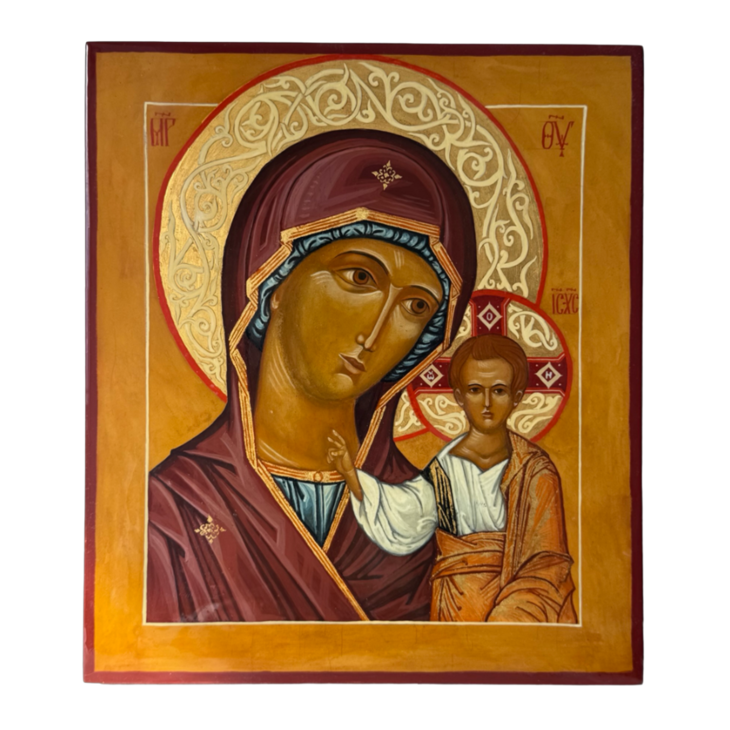The Kazan Mother of God Icon Alla Ditla Originalgemälde zu verkaufen