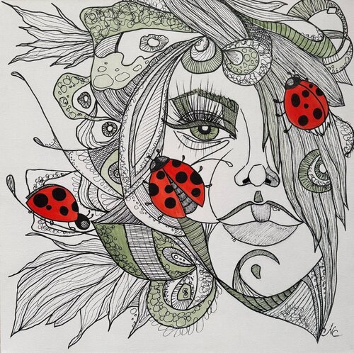 Whispers of Fortune di Natalya Cernov, Pittura in vendita su Singulart