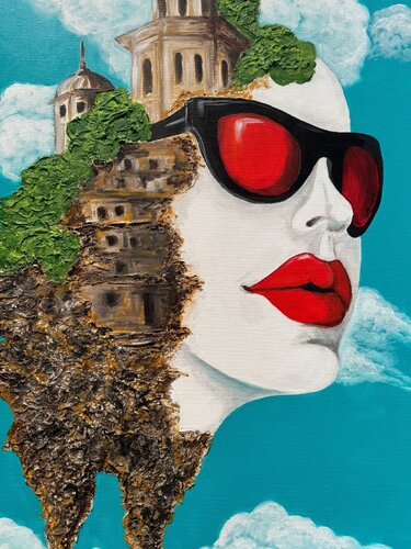 Journey into the Future par Natalya Cernov, Peinture en vente sur Singulart