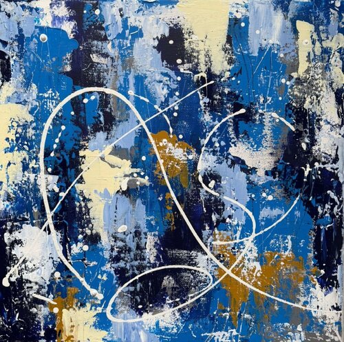 Abstract Denim di Natalya Cernov, Pittura in vendita su Singulart