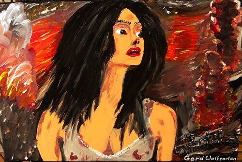 Angel in hell van Hans-Gerd Wolfgarten, Schilderij te koop op Singulart