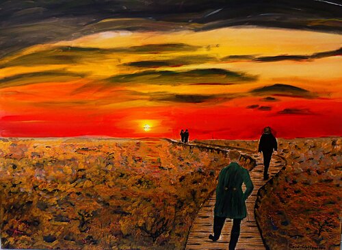 Der Sonne entgegen by Hans-Gerd Wolfgarten, Painting for Sale on Singulart