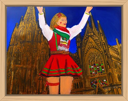 Karneval in Köln von Hans-Gerd Wolfgarten, Malerei kaufen auf Singulart
