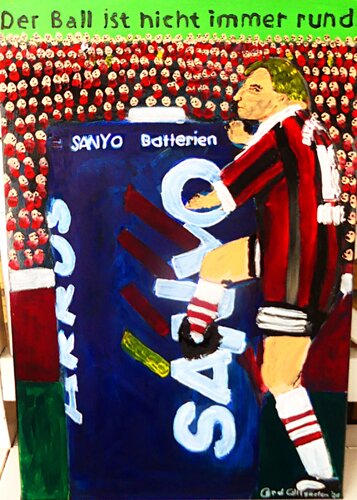Klinsmann´s Kick by Hans-Gerd Wolfgarten, Painting for Sale on Singulart