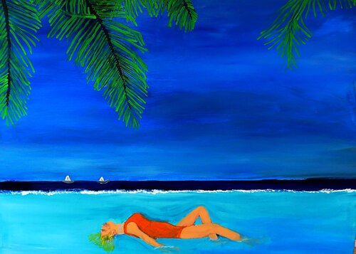 Beach2be by Hans-Gerd Wolfgarten, Painting for Sale on Singulart