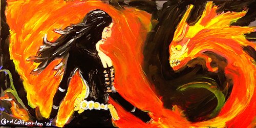 Der Schöne und das Biest de Hans-Gerd Wolfgarten, Pintura a la venta en Singulart