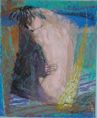 DERNIER RAYON DE SOLEIL by Annie-France Giroud, 회화 for Sale on Singulart