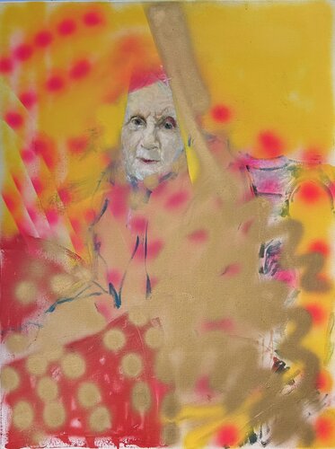 Mom-Kusama de Natalia Rosenbaum, Pintura a la venta en Singulart