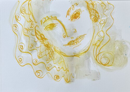 Cosmic Star 2 van Natalia Rosenbaum, Werk op papier te koop op Singulart