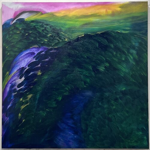 "If I Were to Title This I Would Probably Call It Landscape. But Since I don't Know, I'm Just Gonna Go With Untitled. Or Maybe I'll Call it Number 17" by Luke Jackson, Painting for Sale on Singulart