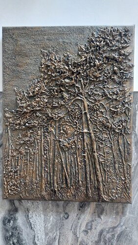 "Stylized copper forest" von Inna Kozuharova, Malerei kaufen auf Singulart