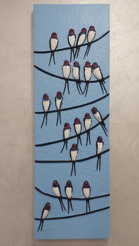 " 20 Swallows" von Inna Kozuharova, Malerei kaufen auf Singulart