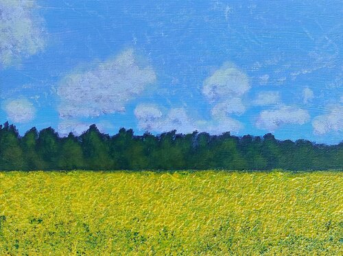 Rapeseed in Bloom di Inna Kozuharova, Pittura in vendita su Singulart