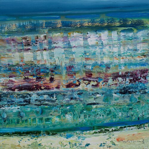 Spiegelungen im Flachwasser von Wieland Richter, Malerei kaufen auf Singulart