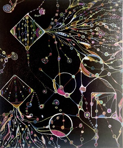 PolyCosmos by Monika Weiss, Painting for Sale on Singulart