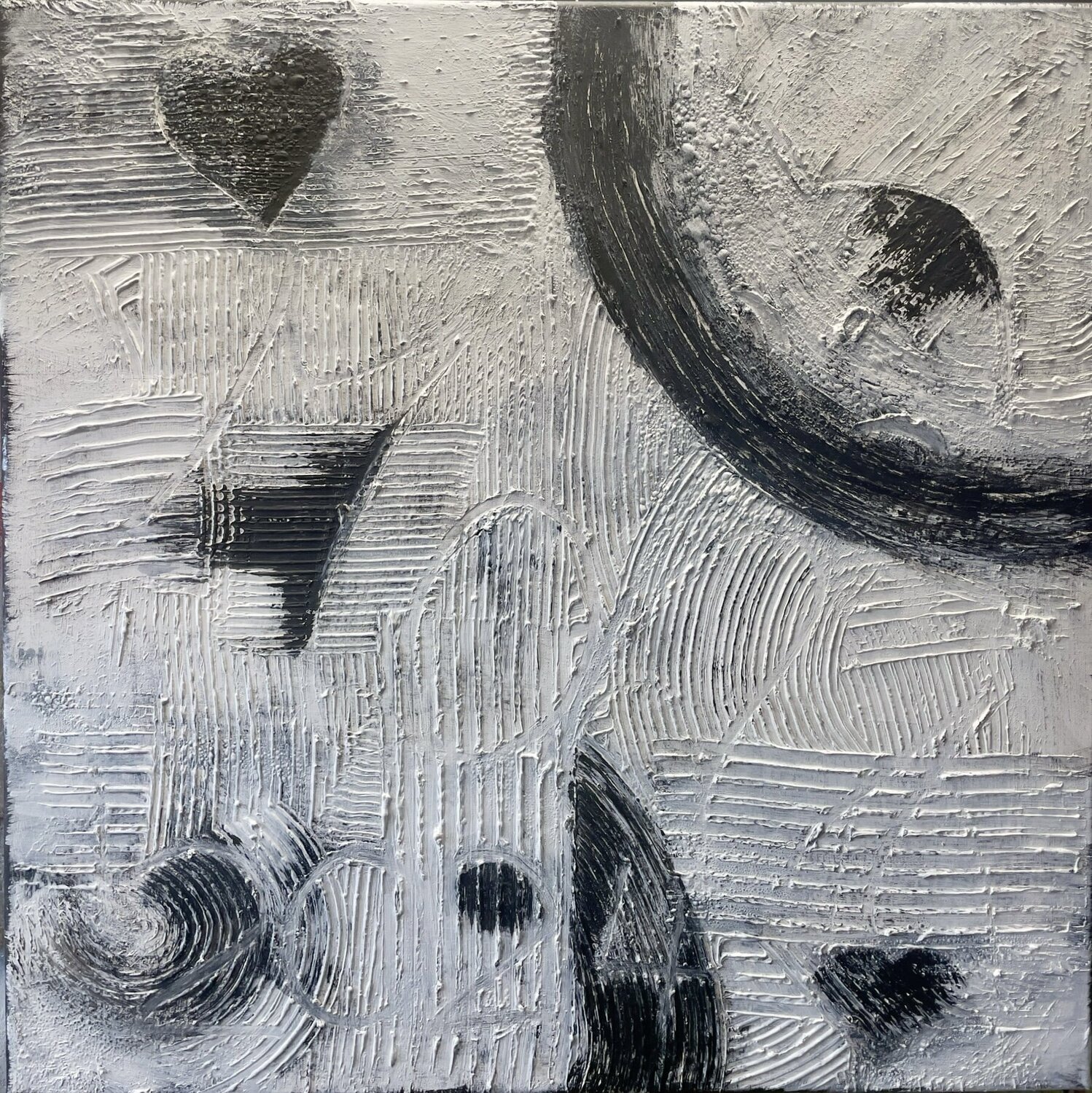 BlacknWhite2 Monika Weiss Original painting for sale