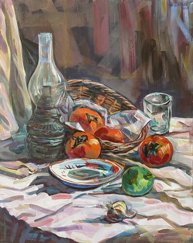 Persimmons di Alban Capari, Pittura in vendita su Singulart