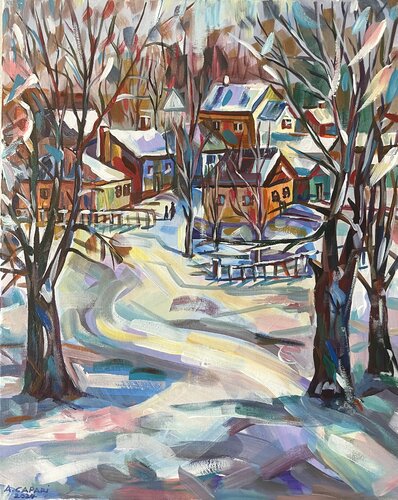 View from my window di Alban Capari, Pittura in vendita su Singulart