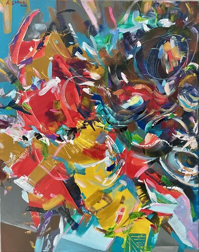 Fields of passion di Alban Capari, Pittura in vendita su Singulart