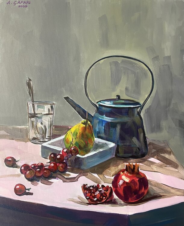 Still life with pomegranates Alban Capari