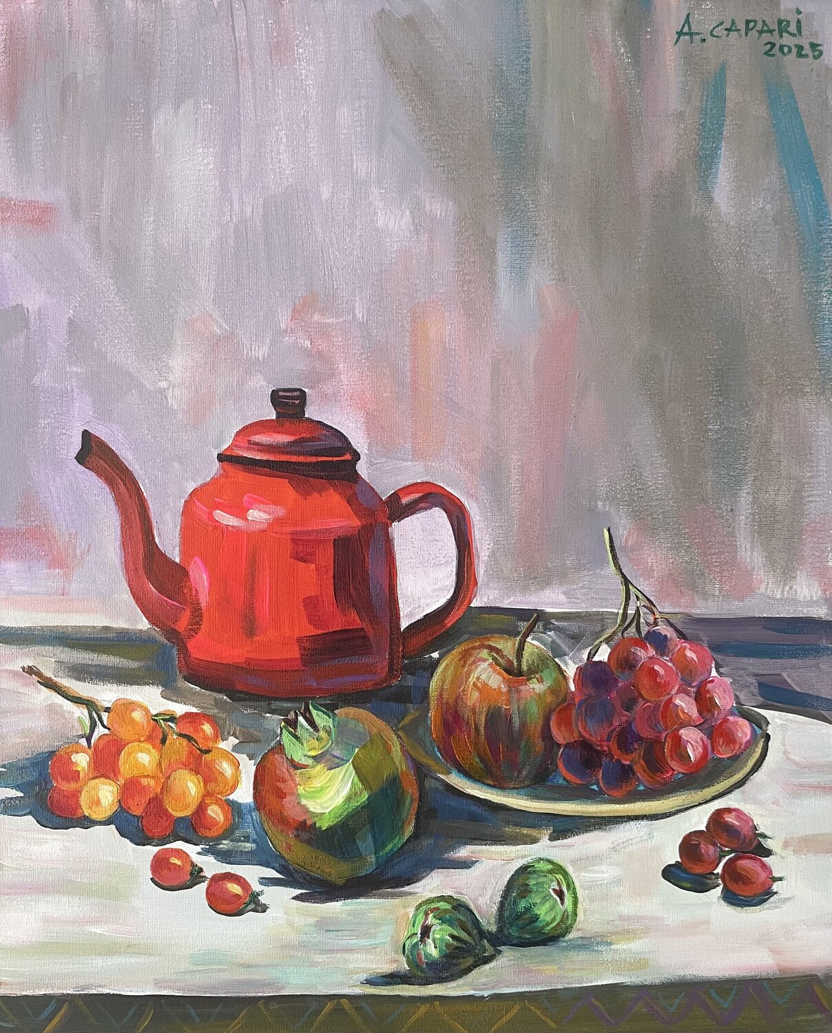 Red centerpiece Alban Capari