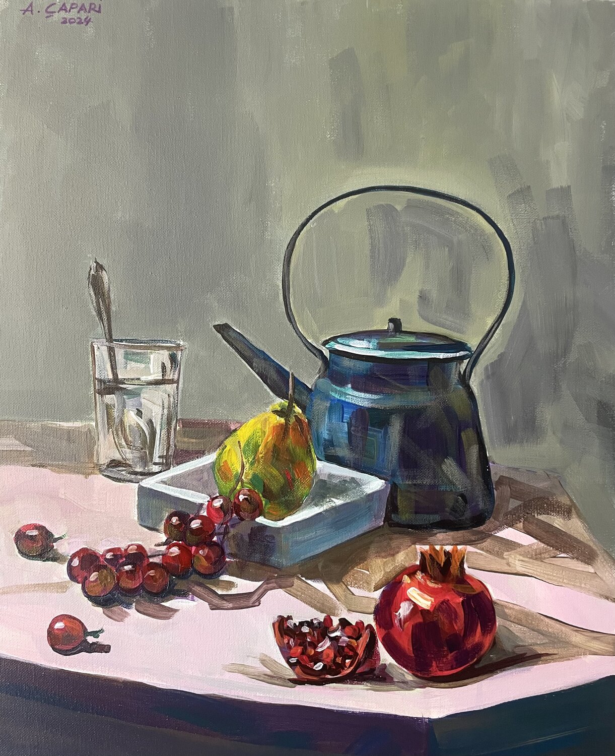 Still life with pomegranates Alban Capari