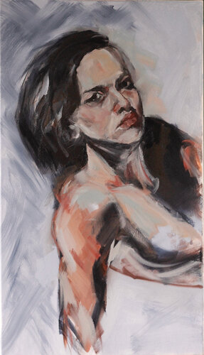 Woman Gaze de Blanka Adamus, Pintura a la venta en Singulart