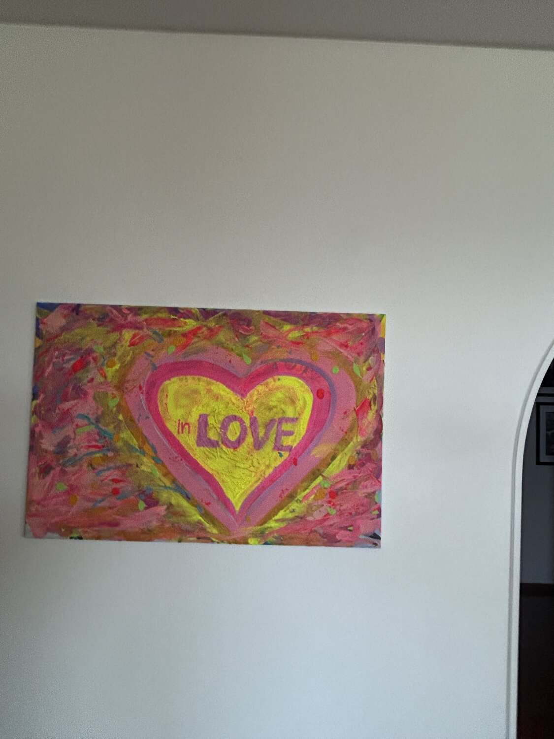 ポップアート、ピンクアート、ハート、絵画、原画、インテリア、現代アート ポップアート、ピンクアート、ハート、絵画、原画、インテリア