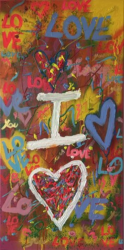 I love you von Nastazia Dariva, Malerei kaufen auf Singulart