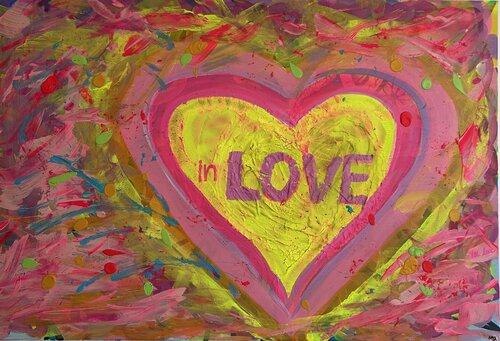 In Love van Nastazia Dariva, Schilderij te koop op Singulart