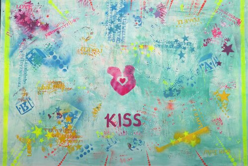 Aquatic Kiss by Nastazia Dariva, 油畫 for Sale on Singulart