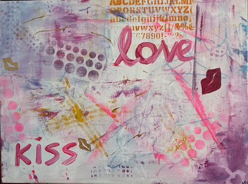 Kiss and love von Nastazia Dariva, Malerei kaufen auf Singulart