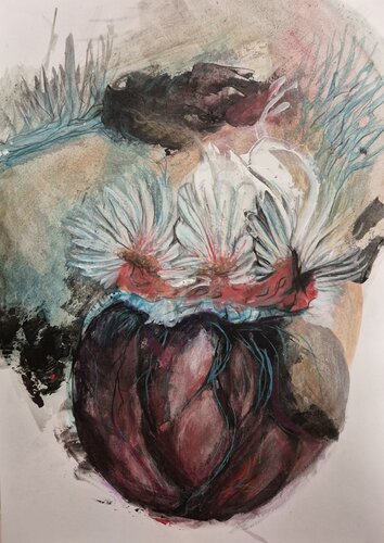 The Heart Vessel di Sara Monteiro, Pittura in vendita su Singulart