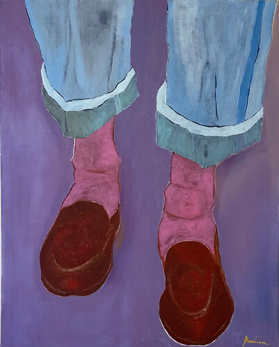 Due passi di serena barison, Pittura in vendita su Singulart