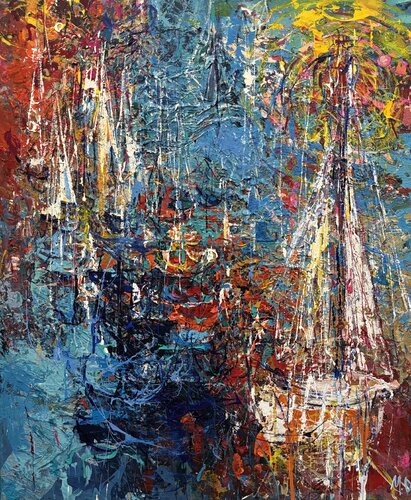 My Alicante- Impression by Majka Dombrowicz, Painting for Sale on Singulart