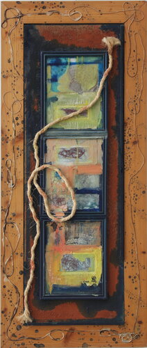 Déplacements dans le labyrinthe von Pascale Hulin, Malerei kaufen auf Singulart