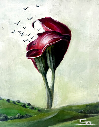 Calla Lily de Saachi, Pintura a la venta en Singulart