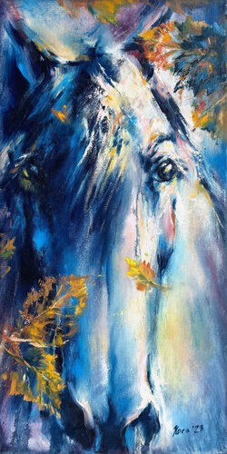 October Horse di Eleonora Taranova, Pittura in vendita su Singulart