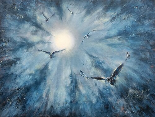 Nordic Path. The Sign de Eleonora Taranova, Pintura a la venta en Singulart