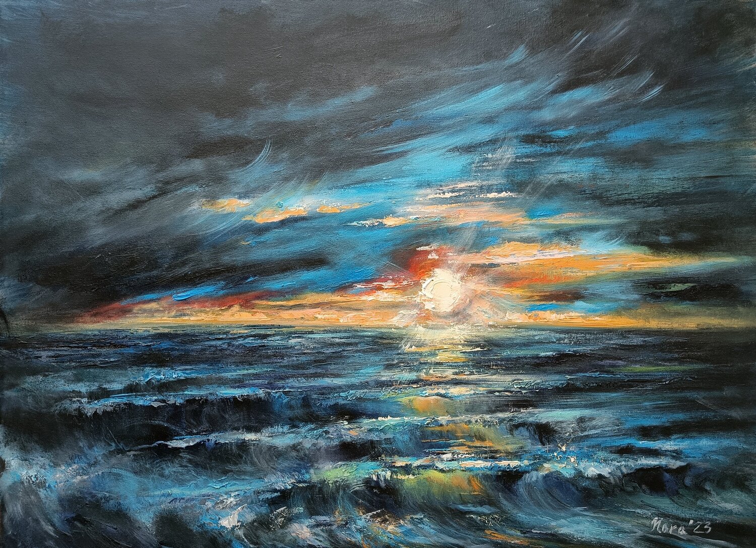 Sunset. Nordic Path Eleonora Taranova