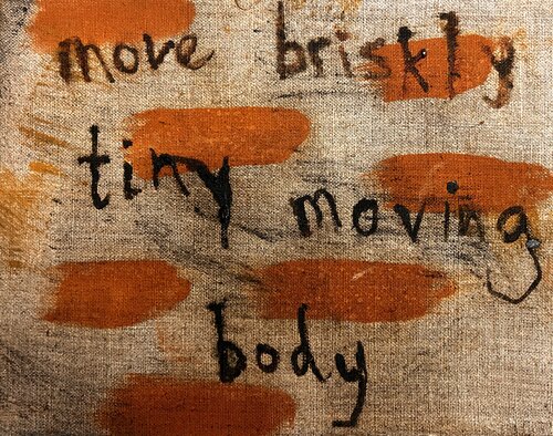 Tiny Body, text work von Irene Watson, Malerei kaufen auf Singulart