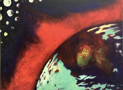 “Global Warming" di Portus Ojomo, Pittura in vendita su Singulart