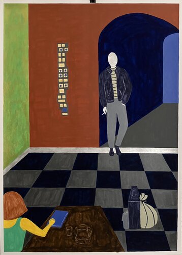 Abschied (Noir 2) von Barbara Krijanovsky, Malerei kaufen auf Singulart