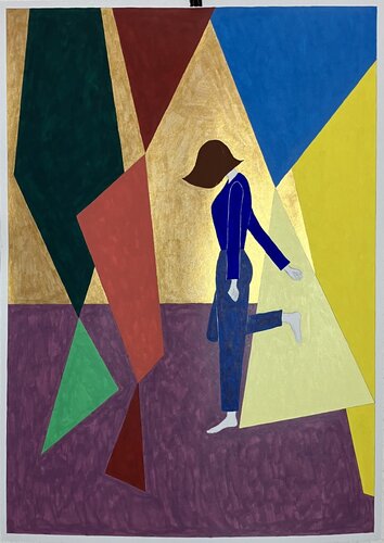 Der Sturm (Besuch einer Unbekannten 2) von Barbara Krijanovsky, Malerei kaufen auf Singulart