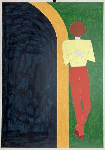 Gymnopédie 1 (Warten) von Barbara Krijanovsky, Malerei kaufen auf Singulart